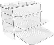 3-layer Vegetable Containers Rack Food Preparation Plate Holder for Cooking