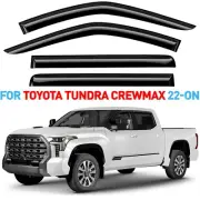 Rain Guards Vent Visors Shade for 2022-2025 Toyota Tundra CrewMax