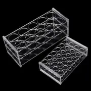 Plastic Clear Centrifugal Test Tubing Rack Holder School Supply Lab Equipment