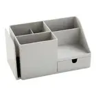 Storage Box Desk Storage Box Fit For Skin Care Products Grey C1Z34008