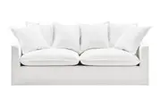 Brosa Palermo 3 Seater Sofa Bed (White)