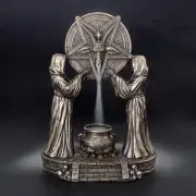 19cm "Sigil of Baphomet" Backflow Incense Burner Ornament Statue Figurine Gift