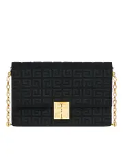 Givenchy 4G Medium Bag in 4G Embroidered Canvas with Chain