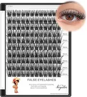 Vayator Lashes Mixed Kit/False Lashes Lash Bond & Seal Kit Multiple styles To Choose 8-20mm Mix D Curl/DD Curl Makeup Cluster Grafting Eyelashes Individual Extension (C#8-10-12-14mm Mixed)