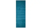 Contemporary Handwoven Wool Rug-Unity 6230-Turquoise