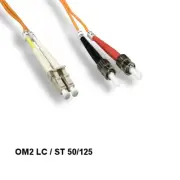 [10X] Kentek 5m OM2 LC to ST Multi-Mode Fiber Optic Cable 50/125 Duplex ATM