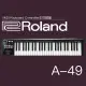 『Roland樂蘭』49鍵可攜式控制鍵盤 A-49 黑色 / 公司貨保固