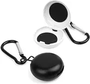 Carry Case for Earplugs, Potable Ear Plug Cases Holder with Keychains, Earphones Pouch, Ear Bud Carrying Case Bag, Storage Box for Business Trip, Storage Earbuds, Trinkets, Pills