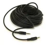 75ft 3.5mm Mini-Stereo TRS Male to Male Speaker/Audio Cable Black