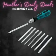 8In1 Bicycle Bicyclist Screw Driver Set Tool Kit Case Magnetic Slotted Bit EBike