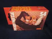 STEIFF 54 piece Pocket Puzzle 5 x 7 Teddy Bear Baby Buggy Pram USA ~ NEW in BOX