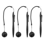 3pcs Touch Resistive Screen Pen Spring Resistance Pen for Navigation, Black