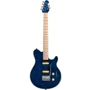 Sterling by Music Man S.U.B. Axis AX3 Flame Maple, Neptune Bue Electric Guitar