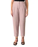 Whistles Linen Barrel Leg Pants