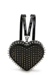 [Club Exx] Reckless Devotion Studded Backpack - Black