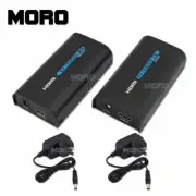 HDMI AV EXTENDER RECEIVER+SENDER F PS3 FOXTEL HDTV DVD VIA CAT6/5 LAN 1080P
