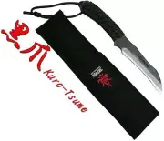 KANETSUNE Kuro-Tsume 235mm Blue Steel #2 W/ Paracord Wrapped Nylon Sheath KB-262