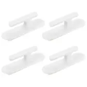 4Pcs Blind Cord Holder, Adhesive Safety Wall Hook Pull Cord Cleats, White