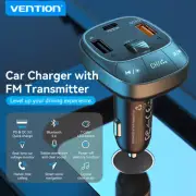 Car Charger Music Player Bluetooth V5.0 FM Radio Wireless USB Type C Charging
