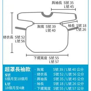 【澳洲Calmbee】神奇防漏圍兜附魔鬼沾-長袖款 寶寶自主進食神器 吃飯罩衣 防水圍兜 反穿衣 吃飯圍兜 畫畫衣