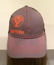 NEW JAGERMEISTER BASEBALL TRUCKER HAT CAP ORANGE BLACK MESH SNAP BACK SNAPBACK