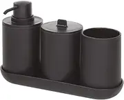 InterDesign Boutique Box 4 Piece Set Matte Black