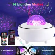 Projector Galaxy Starry Sky Night Light Ocean Star Party Speaker, Remote Control