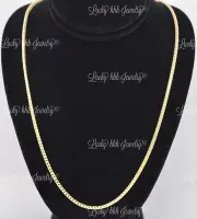 14K Solid Yellow gold Franco wheat chain Necklace 20 inch 11.0gram lobster clasp