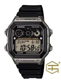 在飛比找Yahoo!奇摩拍賣優惠-【天龜】CASIO   十年電力  復古風  黑灰 AE-1