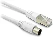 Metronic RJ45 / TV Coaxial 9.52mm Male to Male Cable 2m - 395285