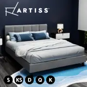Artiss Bed Frame Queen Double King Single Mattress Base Platform Fabric TINO