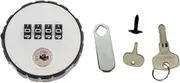 4 Digit Combination with Keys Mailbox Cabinet Locks Password 20mm Installation