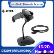 New Zebra DS2208-SR7U2100SGC 1D/2D Handheld Barcode Scanner USB Kit with Stand