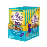 Wellness Appetizing Entrees Flaked Tuna in Broth Wet Cat Food Pouch 40gx8