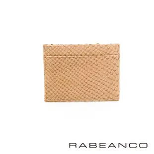 RABEANCO 頂級牛皮簡式卡片夾 杏