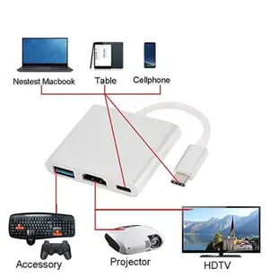 USB C HUB to HDMI Adapter For Macbook Pro/Air Thunderbolt 3