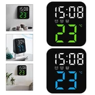 LED Alarm Clock with Voice Activation and Adjustable Brightness for Night Use