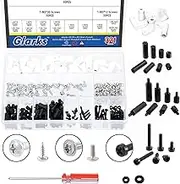 Glarks 321Pcs M3 Male Female Nylon Hex Spacer Standoffs and L Type PCB Board Mounting Feet Insulated PCB Spacers with Screwdriver Assortment Kit for PCB Motherboard Circuit Board