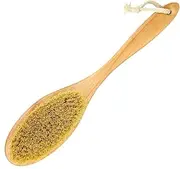 Dry Body Brush – Premium Exfoliating Dry Skin Brush Cactus Bristle, Vegan Dry Brush Cellulite Remover, Exfoliating Body Scrubber for Lymphatic Drainage