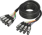 Behringer Multicore Cable - 8-Way XLR Male to XLR Female - 8 Channel Snake Cable - 5 m / 16.4 ft - Gold Performance - GMX-500