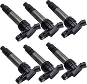 6pcs Ignition Coil Compatible For Land Rover LR2 Compatible For Volvo S60 S80 V70 XC60 XC70 XC90 UF594