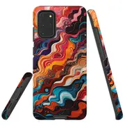 For Samsung Galaxy S20+ Plus Tough Protective Cover, Waves Of The Sun