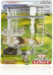 Chew Proof Flat Sided Water Bottles for Rabbits, Ferrets, Rats, Birds, Hamsters