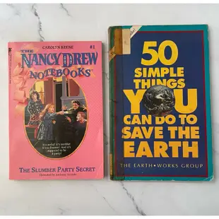 二手 超值 進階兒童英文閱讀讀本 Nancy drew Notebooks, Save the earth