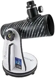 Celestron FirstScope Beginners Astronomy Telescope for Moon, Planets and Stars, 72mm Aperture, Dobsonian-Style Tabletop Mount, Black (21024)
