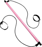 Pilates Pilates Bar Reformer Portable Toning Barre Yoga Pilates Equipment Exercise Stick Home Fitness Equipment Yoga Supplies(Pink)