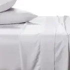 New Ivory & Deene 100% Bamboo Sheet Set 400TC Queen Size Snow White Luxe Bedding