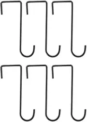 6Pcs Iron Planter Box Bracket Mounting Railing Hanger Balcony Hanging Hooks Flower Window Box Brackets Groove Hooks