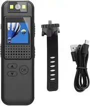 1080P HD Video Camera Mini Body Cam with Night Vision, 0.9 Inch LCD Screen