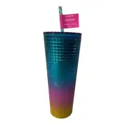 NWT STARBUCKS x Tim Singleton Pride 2023 Rainbow Studded Venti Cold Cup Tumbler
